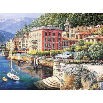 Handmade Canvas Oil Painting Mediterranean